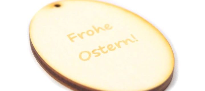 Osteranhänger "Frohe Ostern"