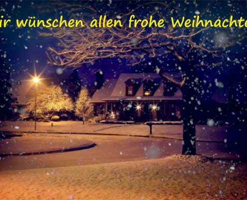 Frohe Weihnachten.